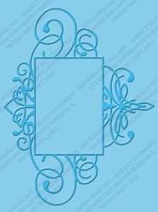 Flourished Frame -  Cuttlebug A2 Embossing Folder